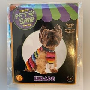 RUBIES PET SHOP BOUTIQUE SERAPE DOG COSTUME SIZE MEDIUM/ LARGE - BRAND NEW
